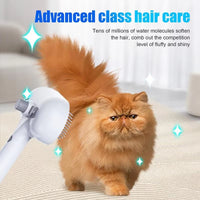 Revolutionary Pet Hair Remover Brush for Dogs and Cats - Self-Cleaning, Ergonomic Design with Unique Spray Function for Effortless Grooming