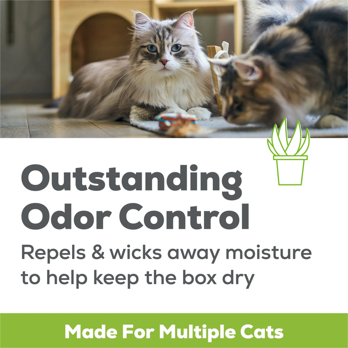 Tidy Cats Breeze Unscented Cat Litter Refill - 99.9% Dust Free, Perfect for Multi-Cat Homes, 4 Pack of Zeolite Pellets