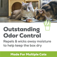 Tidy Cats Breeze Unscented Cat Litter Refill - 99.9% Dust Free, Perfect for Multi-Cat Homes, 4 Pack of Zeolite Pellets