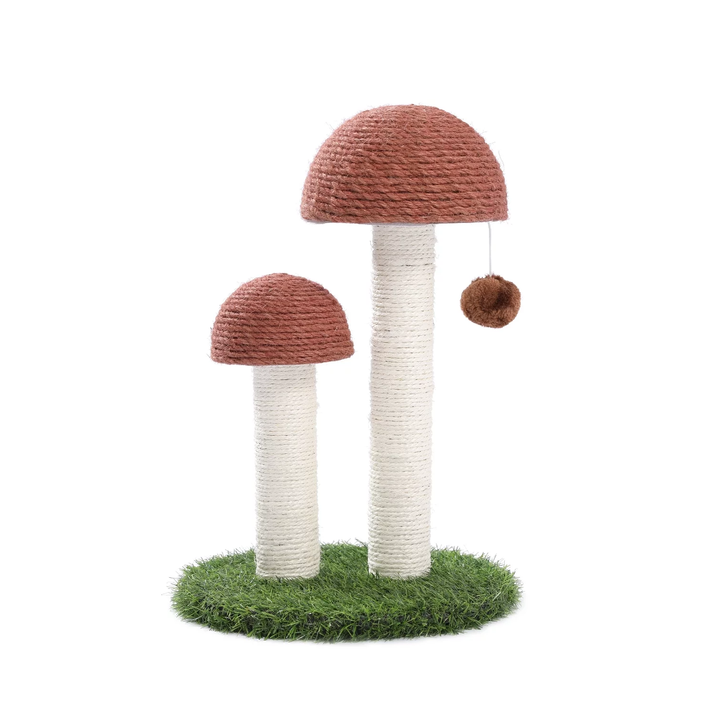 Adorable 2 Mushrooms Cat Scratching Post - 19