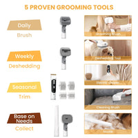 Revolutionary Pet Grooming Vacuum: 13000Pa Suction, 5-in-1 Kit for Effortless Dog & Cat Grooming at Home!