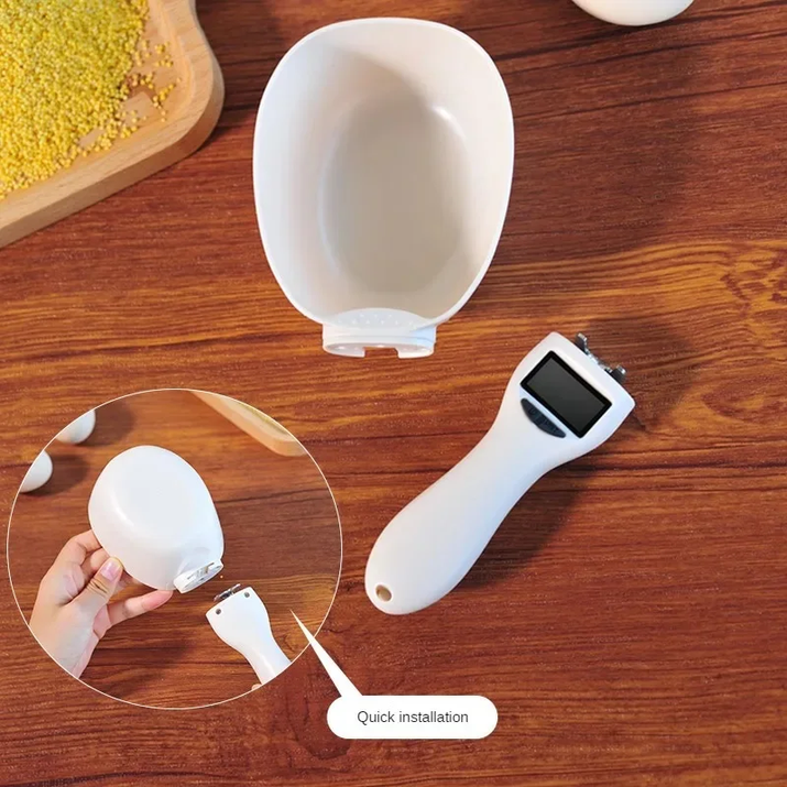 Precision Pet Food Measuring Scoop - Digital Scale with LED Display for Dogs and Cats