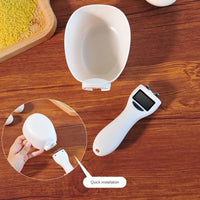 Precision Pet Food Measuring Scoop - Digital Scale with LED Display for Dogs and Cats