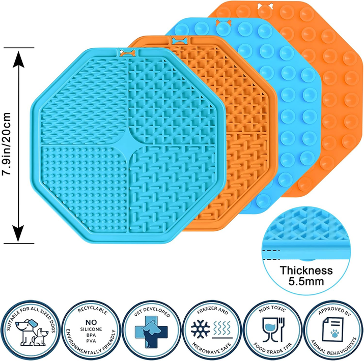 Premium Lick Mat for Dogs and Cats - Anxiety Relief & Boredom Buster with Suction Cups - Perfect for Treats, Bathing, and Grooming