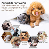 Premium Lick Mat for Dogs and Cats - Anxiety Relief & Boredom Buster with Suction Cups - Perfect for Treats, Bathing, and Grooming