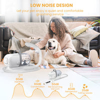 Revolutionary Pet Grooming Vacuum: 13000Pa Suction, 5-in-1 Kit for Effortless Dog & Cat Grooming at Home!