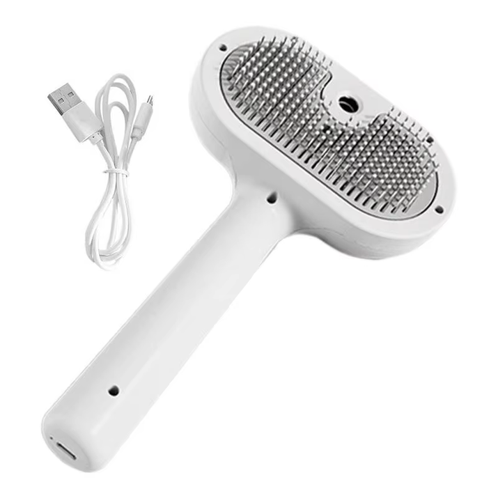 Revolutionary Pet Hair Remover Brush for Dogs and Cats - Self-Cleaning, Ergonomic Design with Unique Spray Function for Effortless Grooming