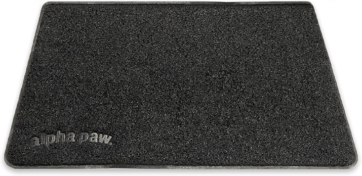 Extra Large Non-Slip Cat Litter Mat - Ultimate Litter Catcher for House Cats - Easy to Clean and Safe for Your Furry Friends - Black (47