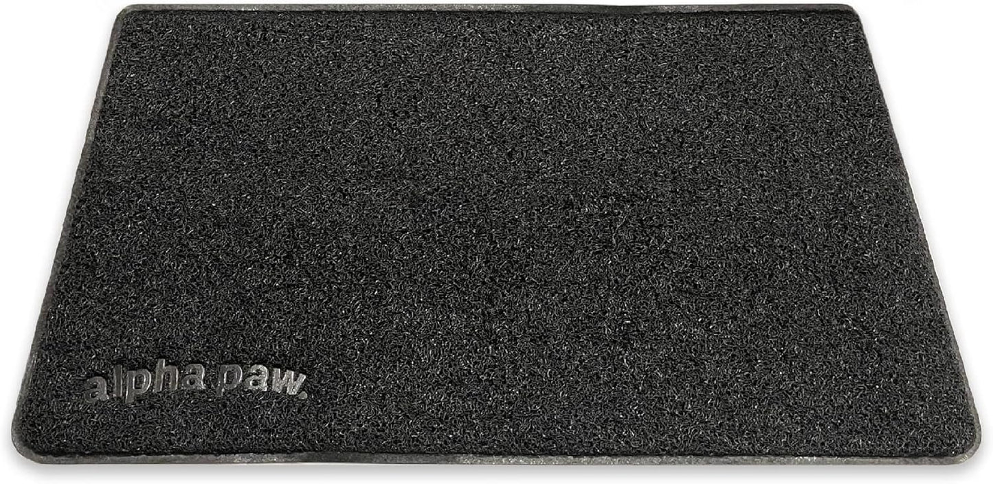 Extra Large Non-Slip Cat Litter Mat - Ultimate Litter Catcher for House Cats - Easy to Clean and Safe for Your Furry Friends - Black (47" x 33")