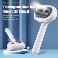 Revolutionary Pet Hair Remover Brush for Dogs and Cats - Self-Cleaning, Ergonomic Design with Unique Spray Function for Effortless Grooming