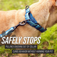 Premium Reflective Martingale Collar for Dogs | Adjustable No-Pull Training Collar for Large, Medium, and Small Breeds | Quick Release Buckle for Easy On/Off