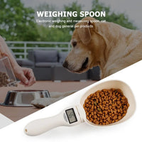 Precision Pet Food Measuring Scoop - Digital Scale with LED Display for Dogs and Cats