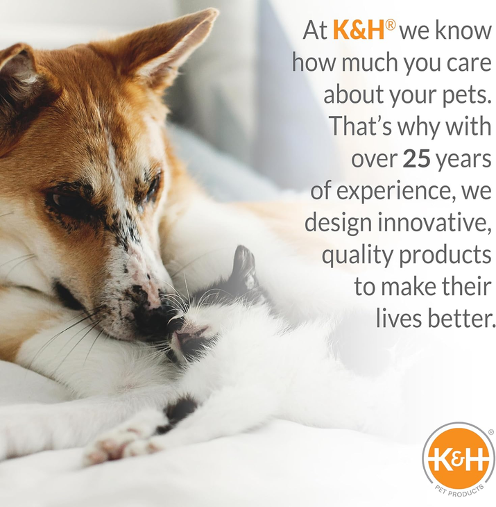 Transform Your Pet's Comfort with the K&H Extra-Large Heated Pet Bed Warmer - Waterproof, Automatic Temperature Control for Ultimate Relaxation