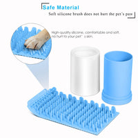 Ultimate Dog Paw Cleaner – Soft Silicone Foot Washer for Medium Dogs in Blue – Effortlessly Keep Your Home Clean!
