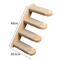 Elevate Your Cat's Playtime with Our Stylish Wall Climbing Shelf - Multi-Functional Cat Tree with Scratching Post, Bed, and Hiding House