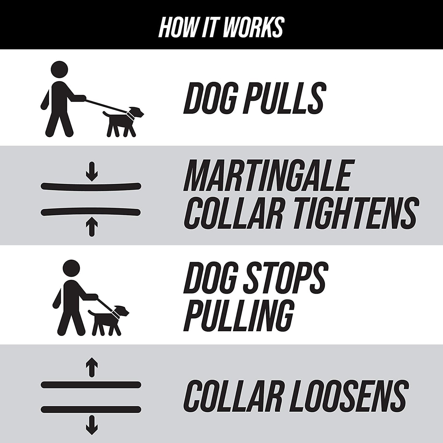 Premium Reflective Martingale Collar for Dogs | Adjustable No-Pull Training Collar for Large, Medium, and Small Breeds | Quick Release Buckle for Easy On/Off