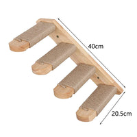 Elevate Your Cat's Playtime with Our Stylish Wall Climbing Shelf - Multi-Functional Cat Tree with Scratching Post, Bed, and Hiding House