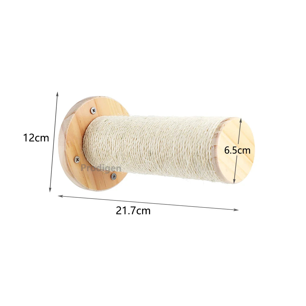 Elevate Your Cat's Playtime with Our Stylish Wall Climbing Shelf - Multi-Functional Cat Tree with Scratching Post, Bed, and Hiding House