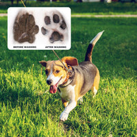 Ultimate 4-Piece Portable Dog Paw Washer Cleaner Set - 2-in-1 Silicone Cleaning Brush, Feet Cleaner Cup, Premium Towel, Finger Toothbrush & Pet Grooming Bath Brush for Dogs & Cats (Large)