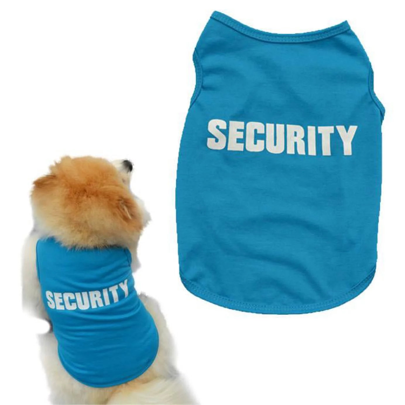 Charming Blue Dog Printed Pullover - Cozy Winter Sweater for Small Dogs and Cats