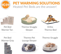 Transform Your Pet's Comfort with the K&H Extra-Large Heated Pet Bed Warmer - Waterproof, Automatic Temperature Control for Ultimate Relaxation