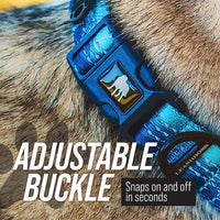 Premium Reflective Martingale Collar for Dogs | Adjustable No-Pull Training Collar for Large, Medium, and Small Breeds | Quick Release Buckle for Easy On/Off