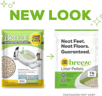 Tidy Cats Breeze Unscented Cat Litter Refill - 99.9% Dust Free, Perfect for Multi-Cat Homes, 4 Pack of Zeolite Pellets
