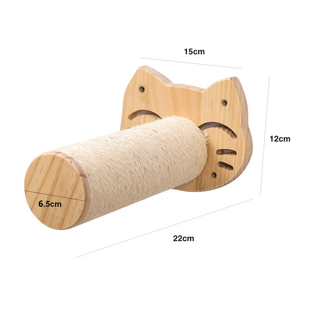 Elevate Your Cat's Playtime with Our Stylish Wall Climbing Shelf - Multi-Functional Cat Tree with Scratching Post, Bed, and Hiding House