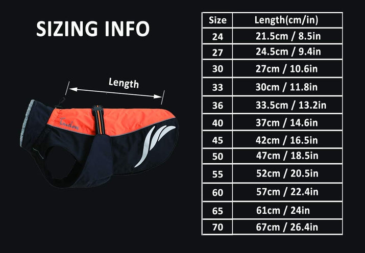Mt. Tallac Waterproof Winter Dog Coat - Insulated, Adjustable, and Reflective Jacket for Large Breeds