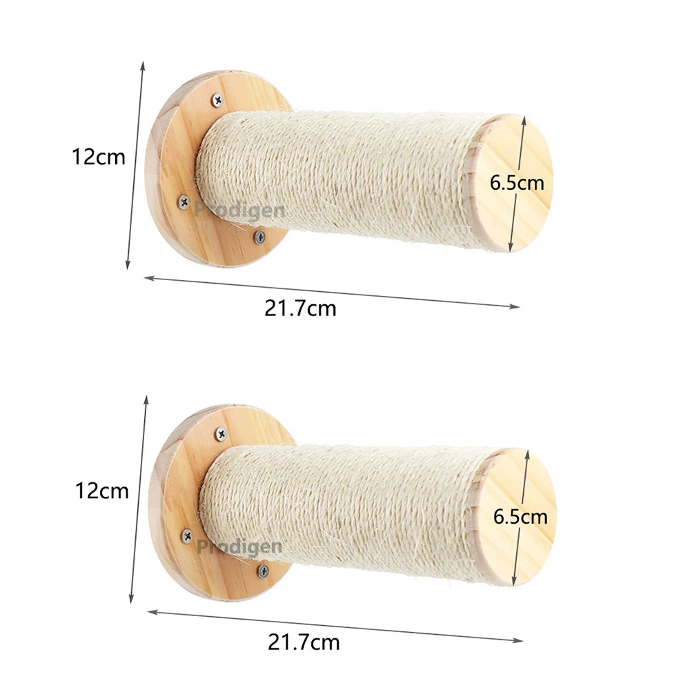 Elevate Your Cat's Playtime with Our Stylish Wall Climbing Shelf - Multi-Functional Cat Tree with Scratching Post, Bed, and Hiding House