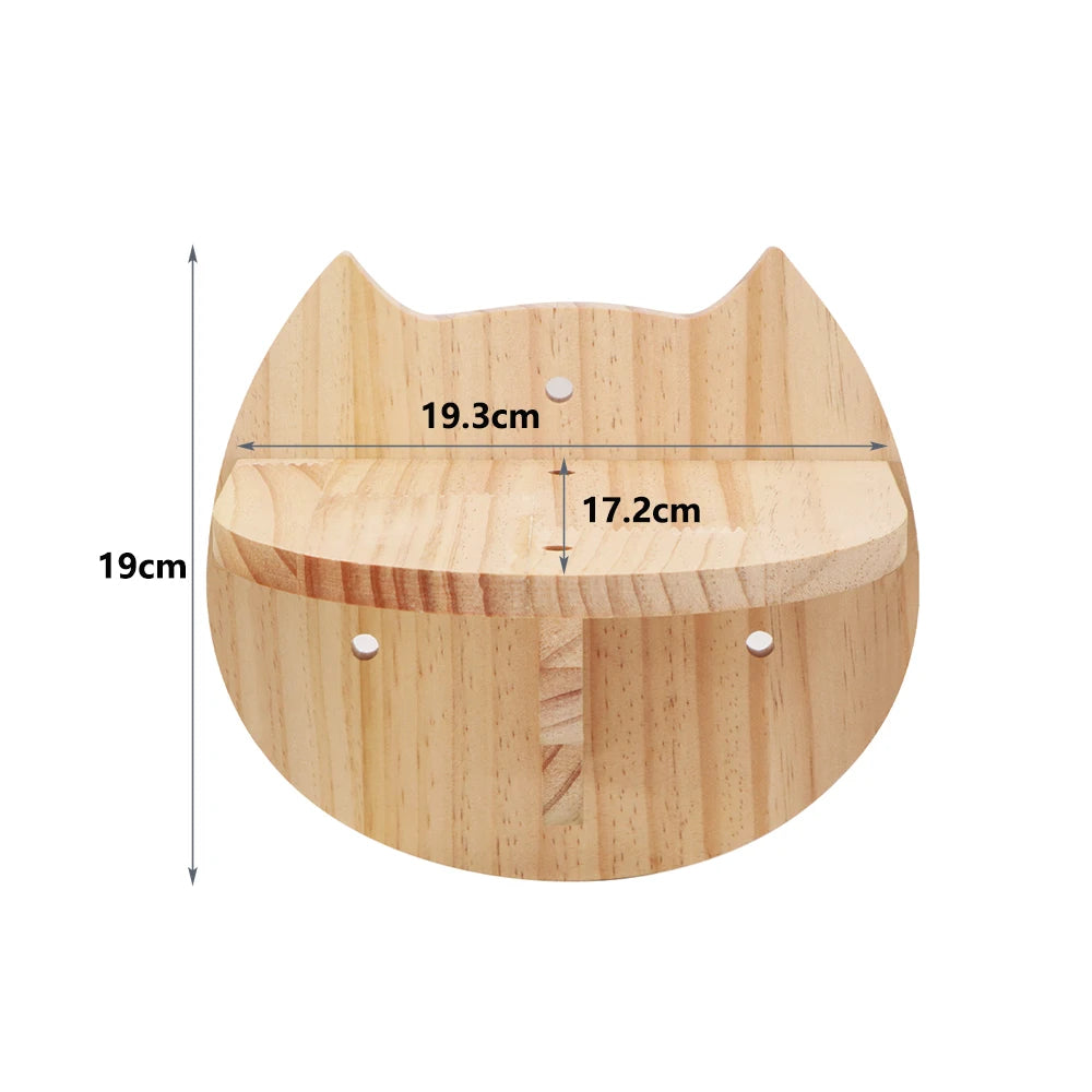 Elevate Your Cat's Playtime with Our Stylish Wall Climbing Shelf - Multi-Functional Cat Tree with Scratching Post, Bed, and Hiding House
