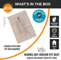 Transform Your Pet's Comfort with the K&H Extra-Large Heated Pet Bed Warmer - Waterproof, Automatic Temperature Control for Ultimate Relaxation